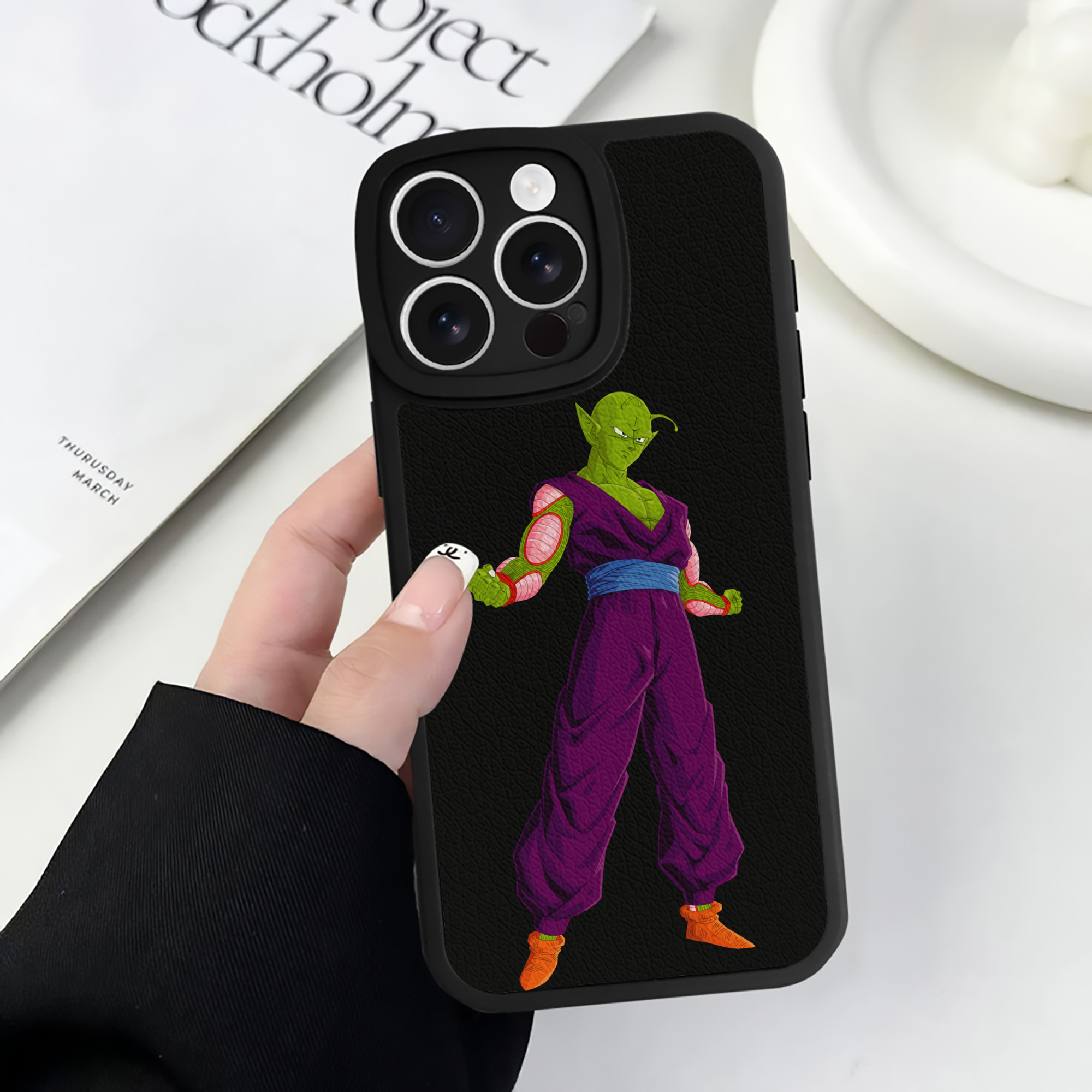 （画像用） ドラゴンボール ピッコロ DRAGON BALL Piccolo 【iPhone 16シリーズ対応】シリコンスマホケース（レザー調） 材質：シリコン